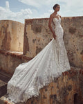 Calla Blanche 123124 - Glenda | Beaded 3D Lace Mermaid Gown with Illusion Side Cutouts, Size 14