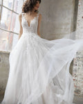 Justin Alexander Signature 99245 - Gussie | Beaded Tulle A-line Wedding Gown, Size 14