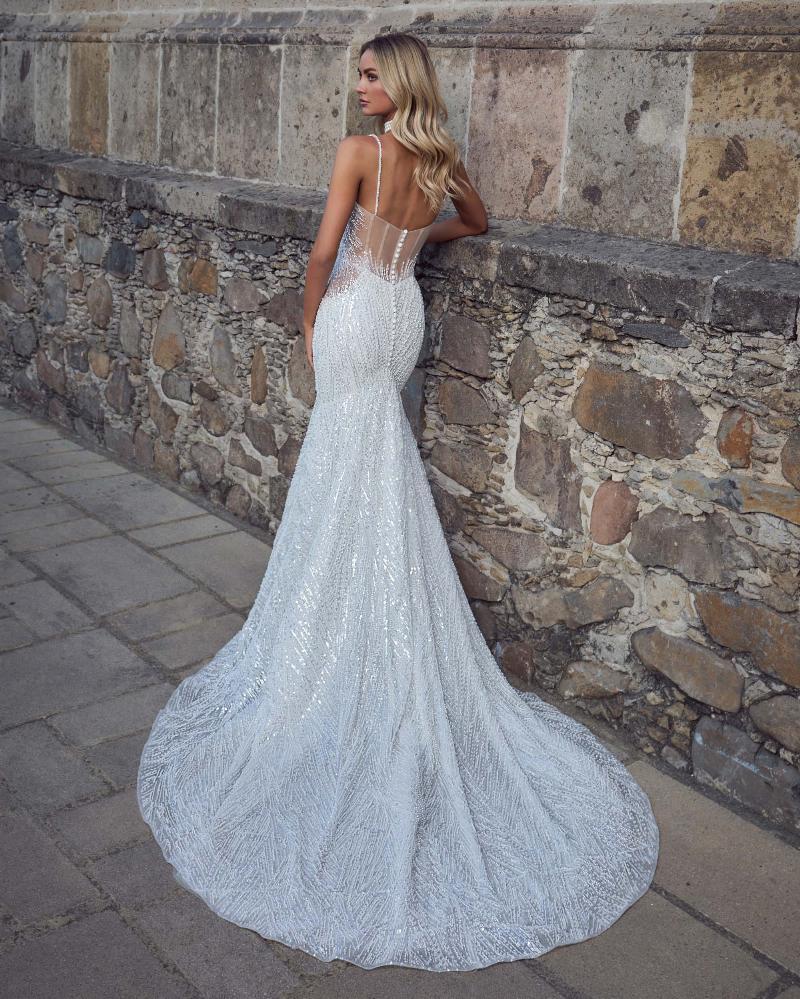 Calla Blanche 124249 - Juliette | Fully Beaded Mermaid Gown with Illusion Side Cut Outs and Low Back, Size 14