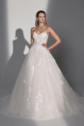 Justin Alexander Signature 99234 - Mary | Romantic Strapless Sweetheart Lace and Tulle Ballgown, Size 14